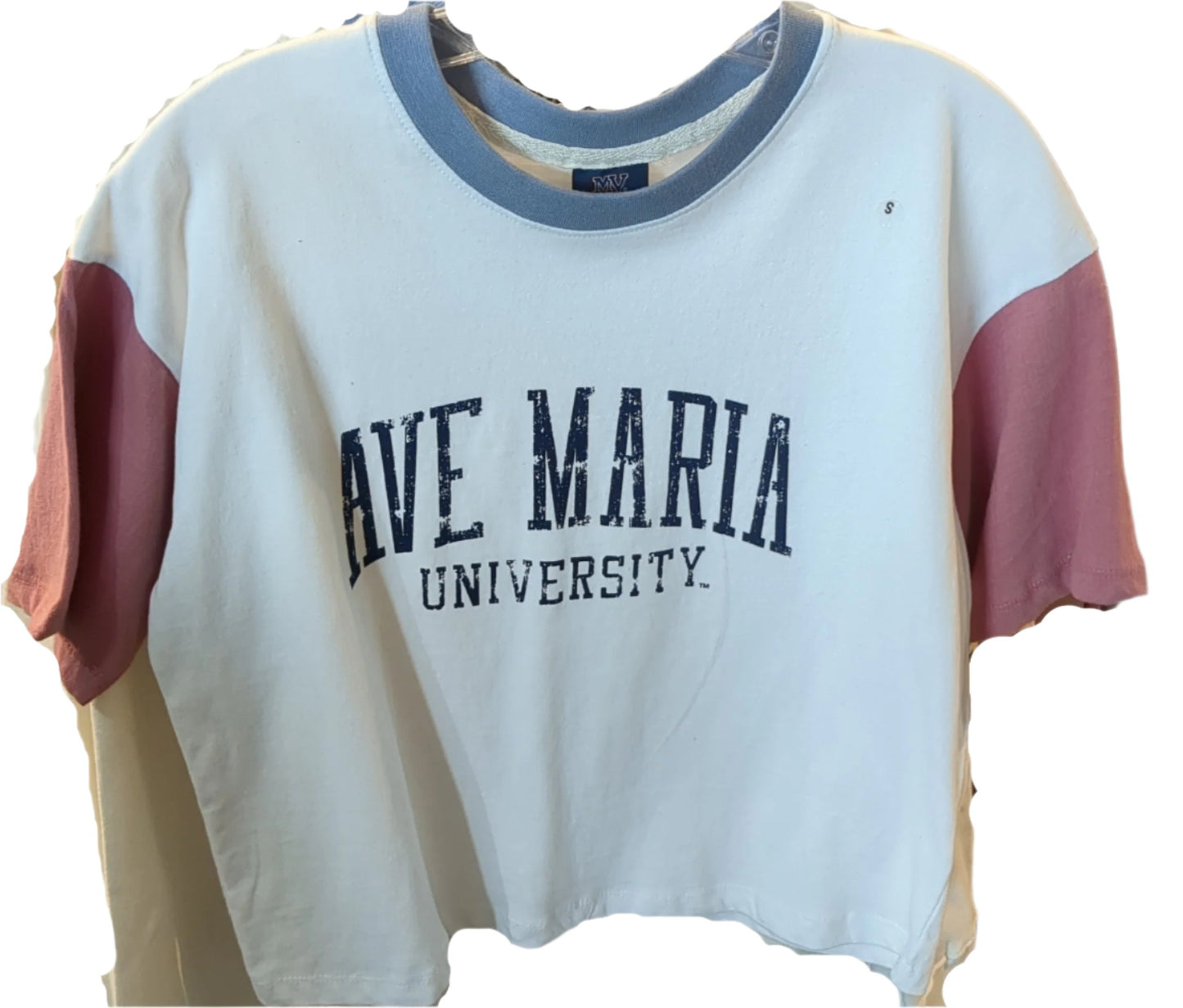Ave Maria University Brynlee Colorblock Shortsleeve Boyfriend Tee