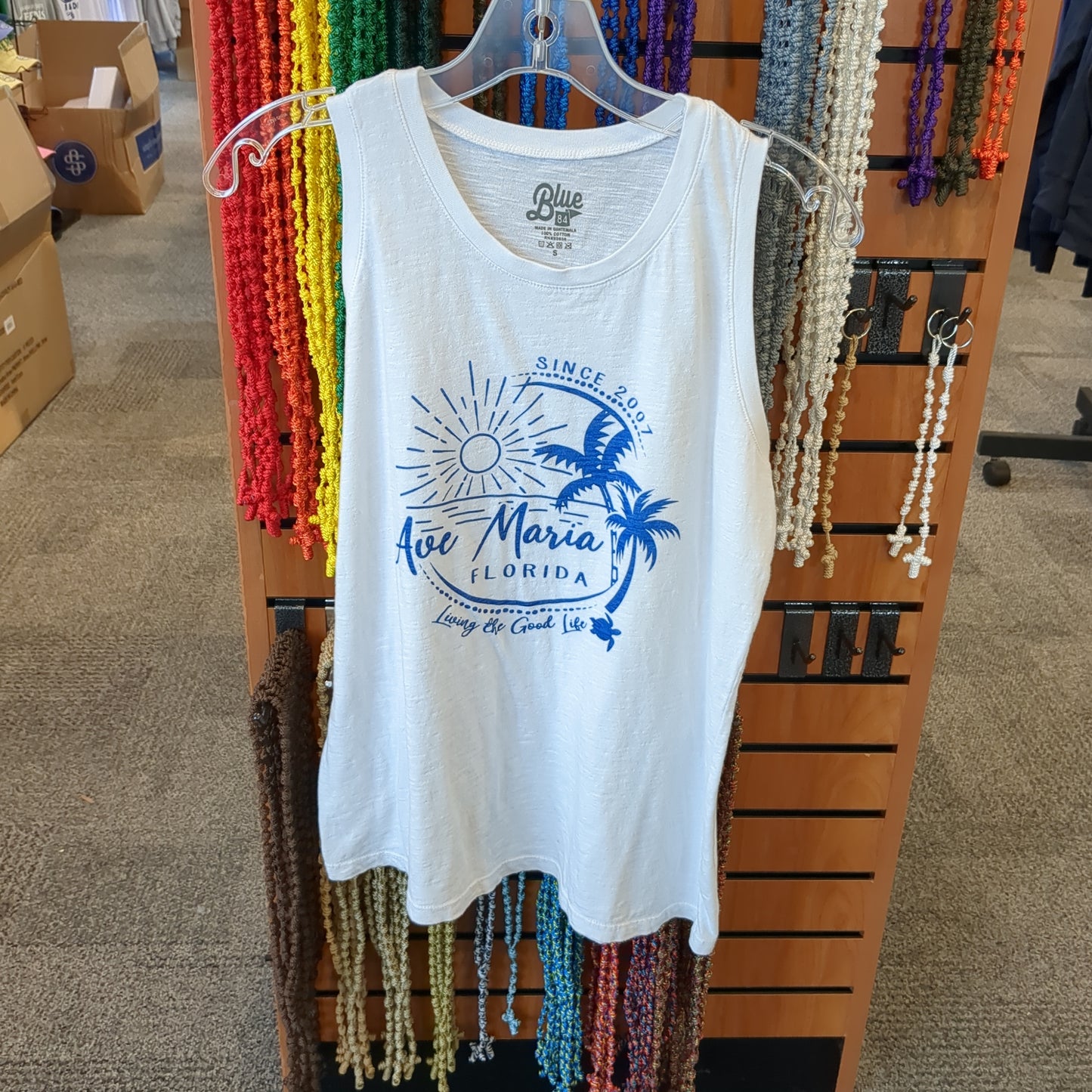 Slub Tank "Living The Good Life" Ave Maria, FL