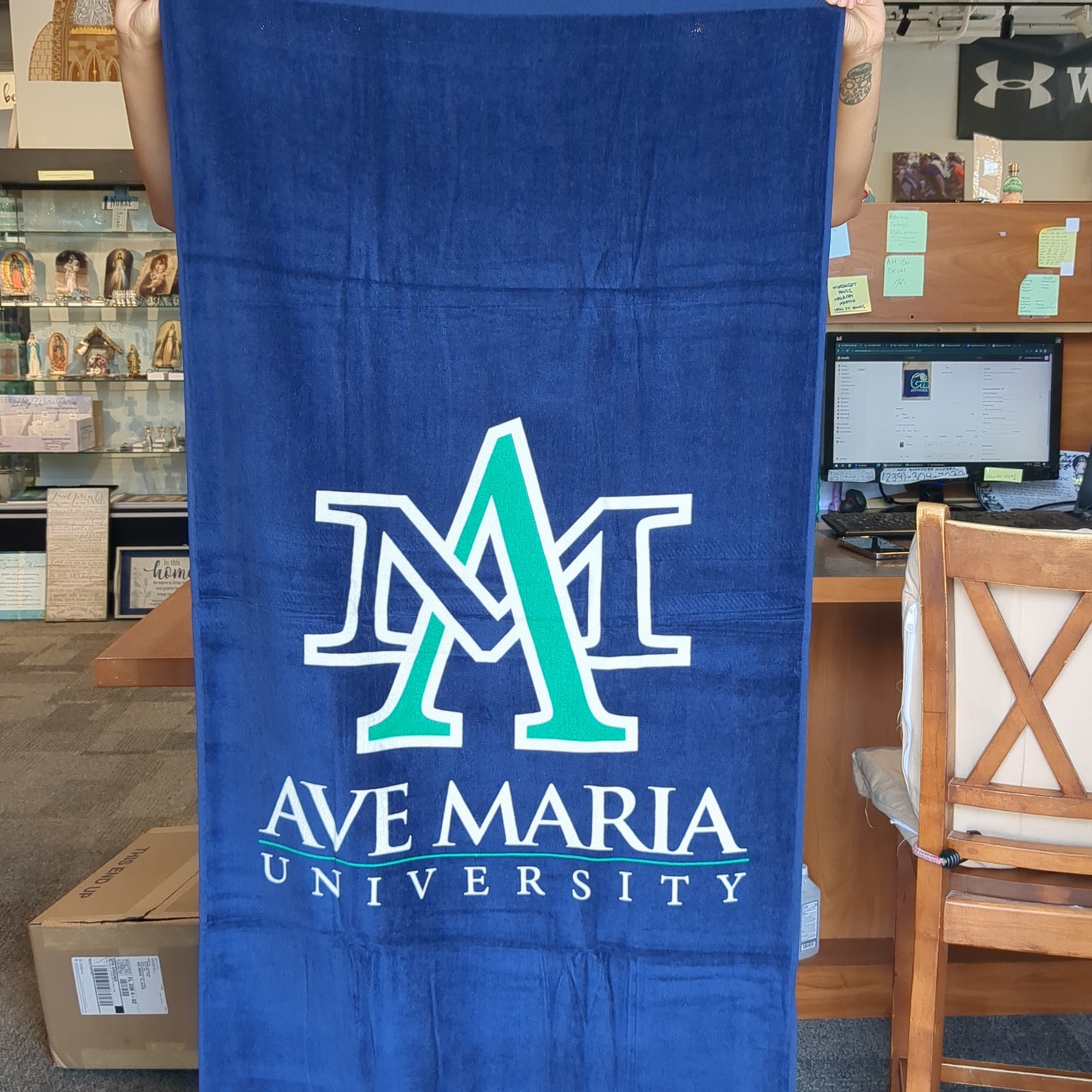 Ave Maria University Beach Towel