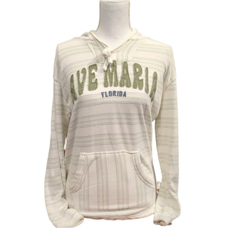 Loop Terry Stripe Hoodie- Ave Maria, FL