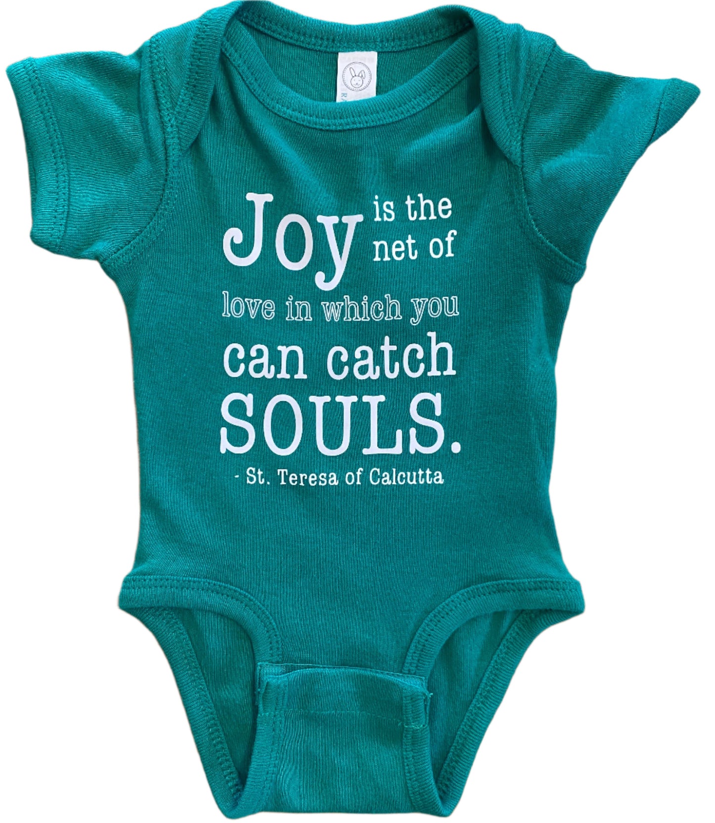 "Joy is the net of love" Onesie
