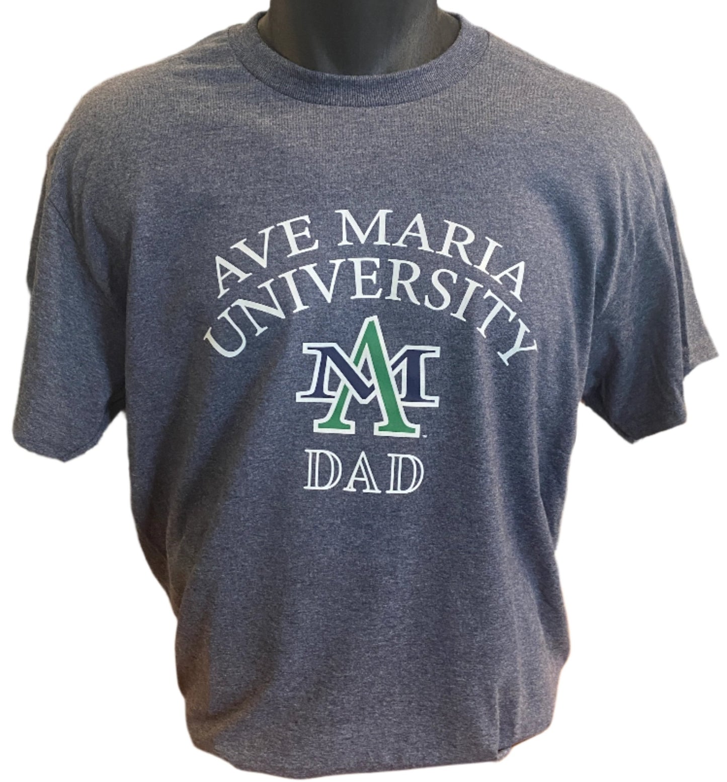 Ave Maria University Dad Heather Navy Tee