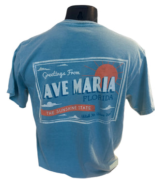 Greetings from The Sunshine State Tee- Blue84