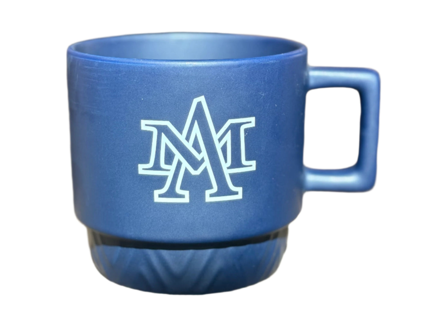 Ave Maria University Navy AM Patterned Mug