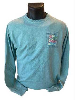 Waves and Palms - Ave Maria FL - Tees - Blue84