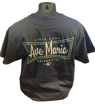 Blue Box Ave Maria University Navy T-shirt