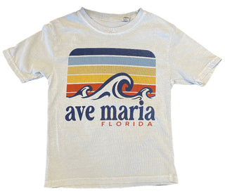 Youth Ave Maria Florida Authetic Retro Waves T-shirt