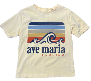 Youth Ave Maria Florida Authetic Retro Waves T-shirt