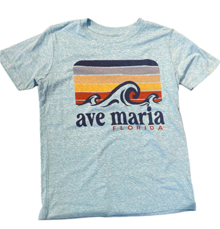 Youth Ave Maria Florida Authetic Retro Waves T-shirt