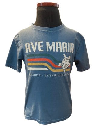 Retro Sea Turltle - Ave Maria FL - Youth Tees