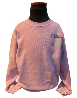 Ave Maria Florida Psalm 98:7 Youth Crewneck