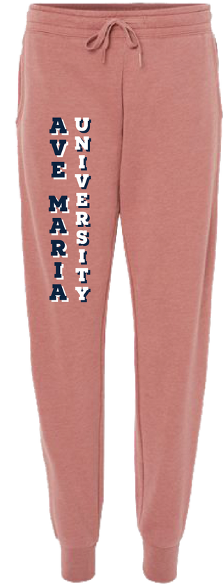 Ave Maria University Ladies Dusty Rose Sweatpants-Independent Trading Co