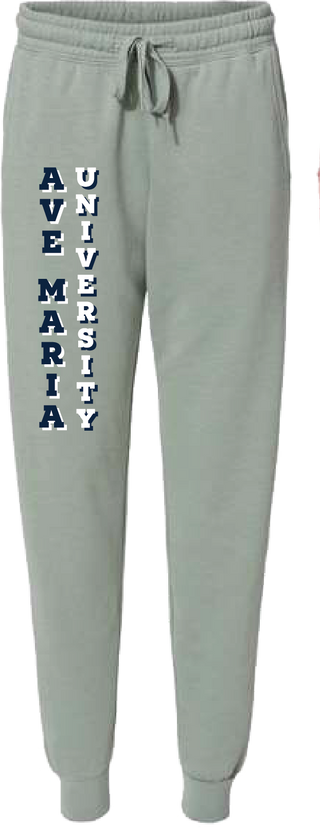 Ave Maria University Ladies Sage Green Sweatpants-Independent Trading Co