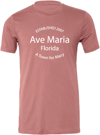 A Town For Mary Mauve Ladies T-Shirt-Bella Canvas