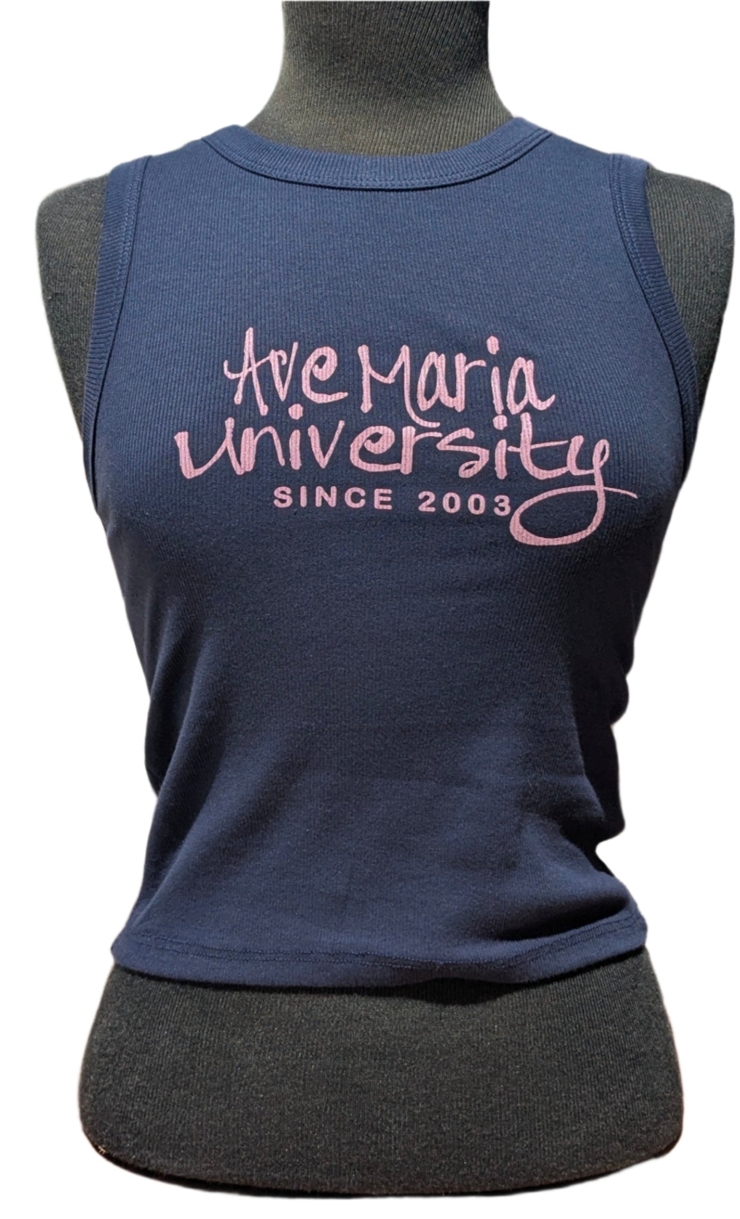 Ladies Baby Rib Tank-Ave Maria University