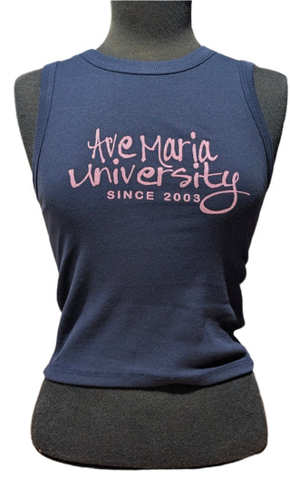 Ladies Baby Rib Tank-Ave Maria University