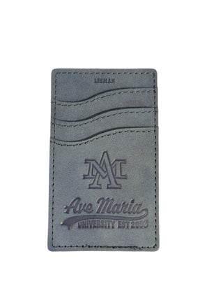 Ave Maria University Est 2003 Suede Cell Phone Card Holder - Leeman
