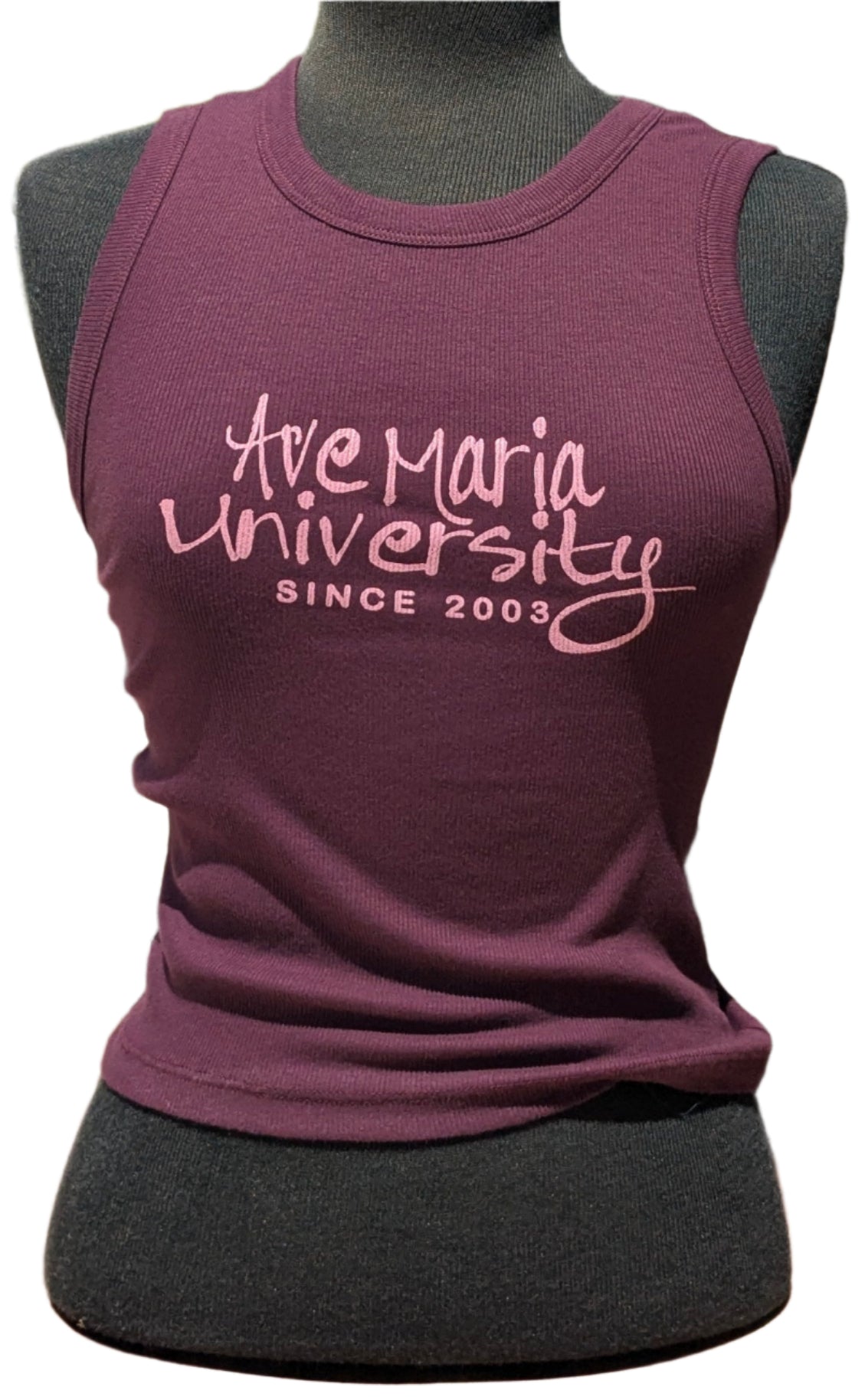 Ladies Baby Rib Tank-Ave Maria University