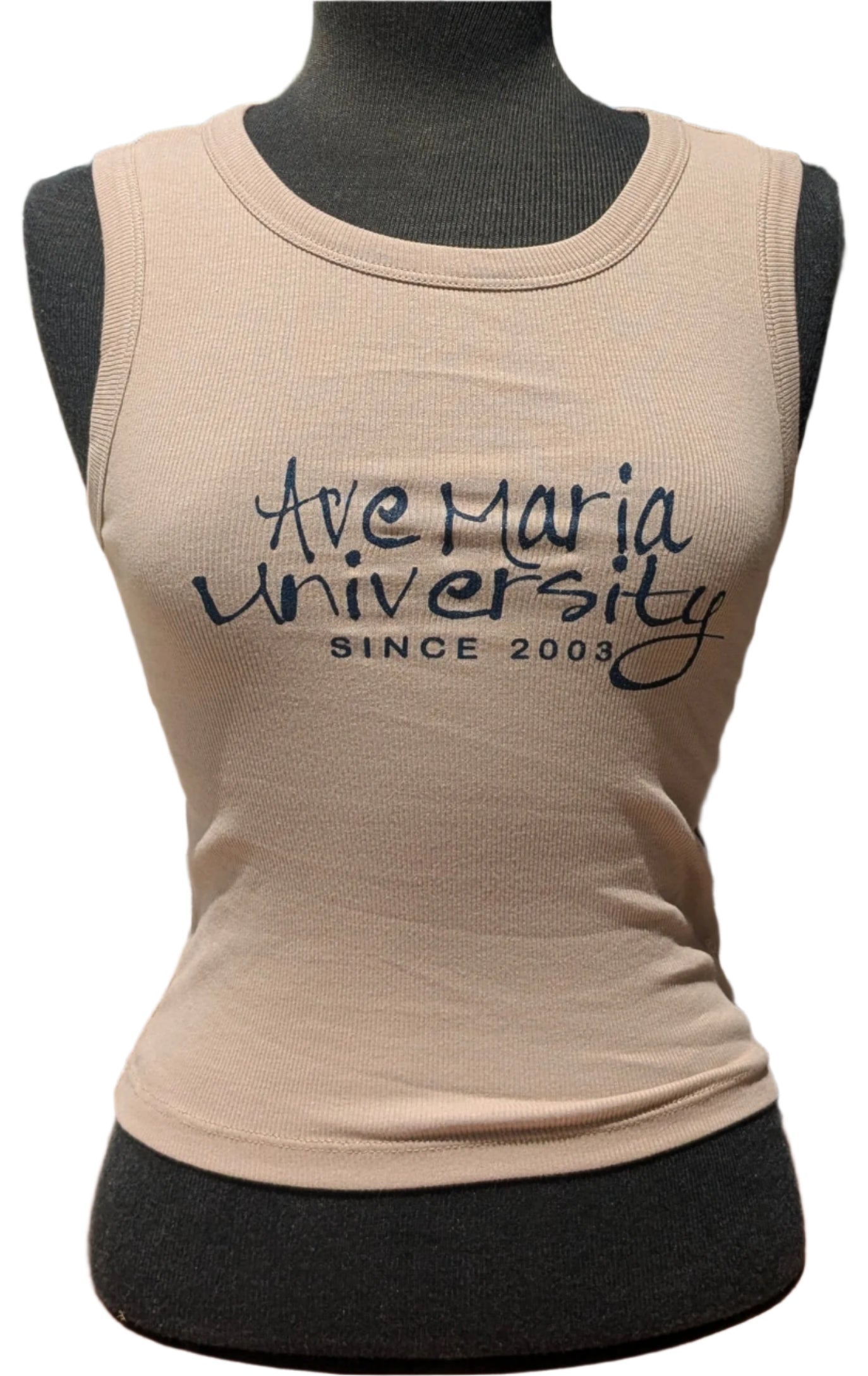 Ladies Baby Rib Tank-Ave Maria University