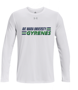 Ave Maria Gyrenes White long Sleeve Drifit- Under Armour