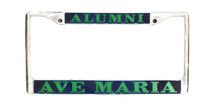 Ave Maria Alumni Chrome Plated License Plate