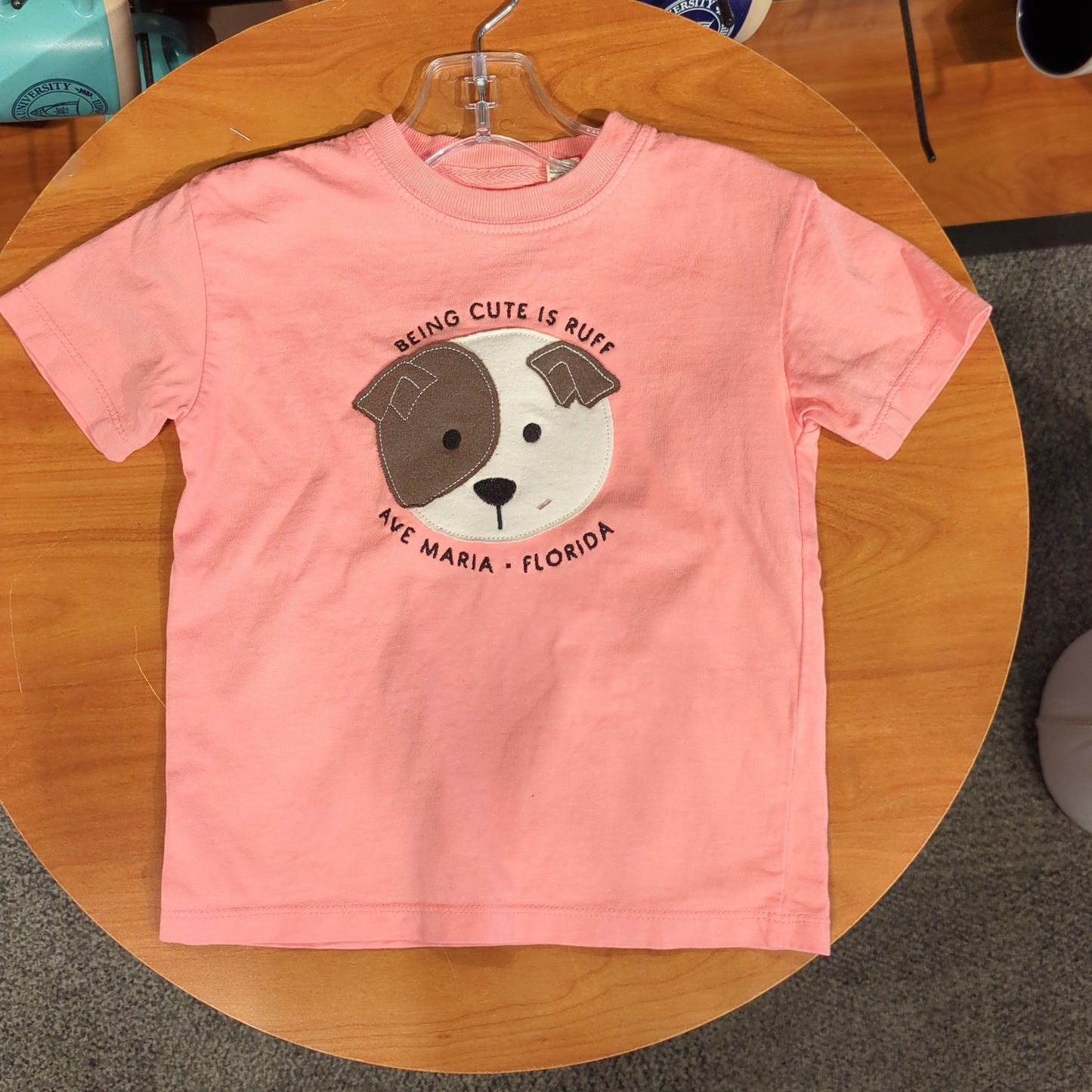 "Being Cute is Ruff"- Dyed Ringspun Roto Dog Infant Tee