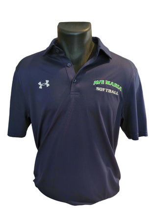Softball - Navy Sports Tech Polos Under Armour