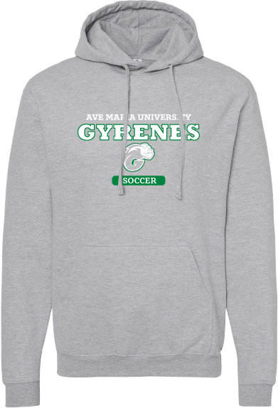 AMU Gyrene Gray Jerzees Hoodie - Soccer