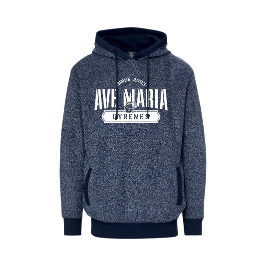 Ave Maria Gyrenes Navy Heather Reverse Hoodie