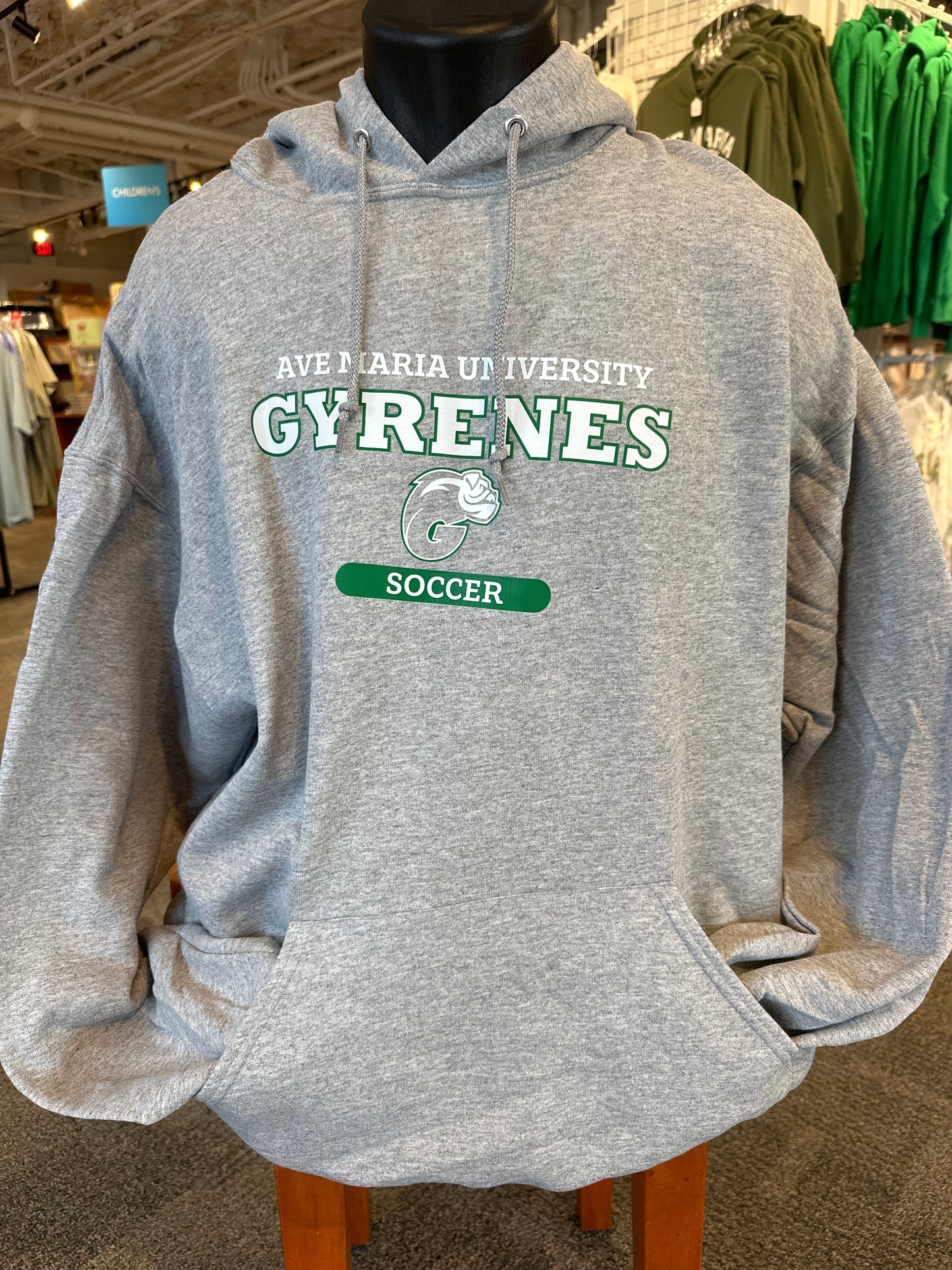 AMU Gyrene Gray Jerzees Hoodie - Soccer