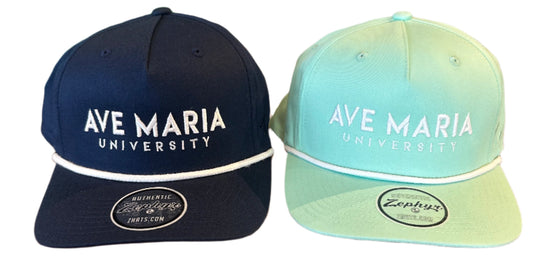 Ave Maria University Curve Hat with Rope