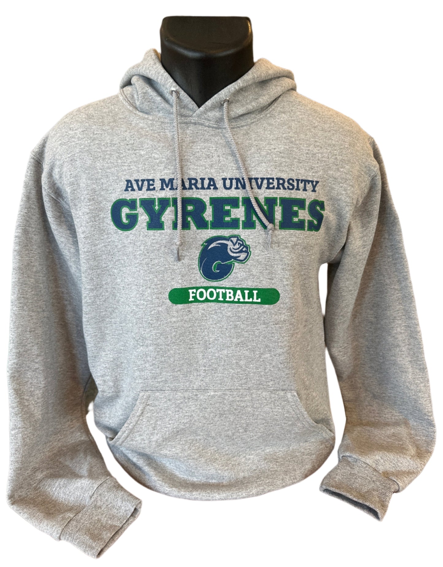 Football Grey Hoodie- JERZEE