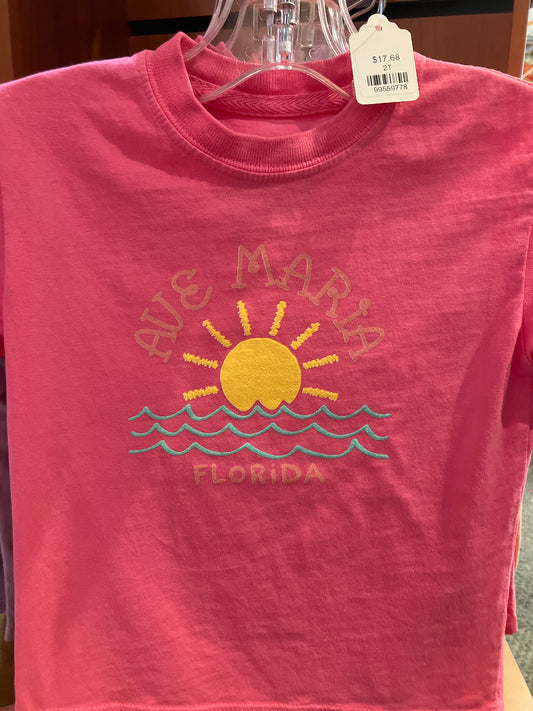 Sun & Waves Shimmer- Ave Maria Toddler Tee