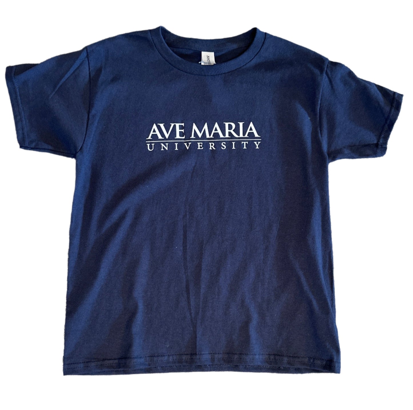 Ave Maria University Navy Youth Tee - Gildan