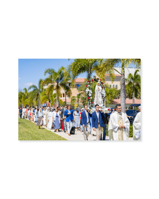 Marian Procession Postcard