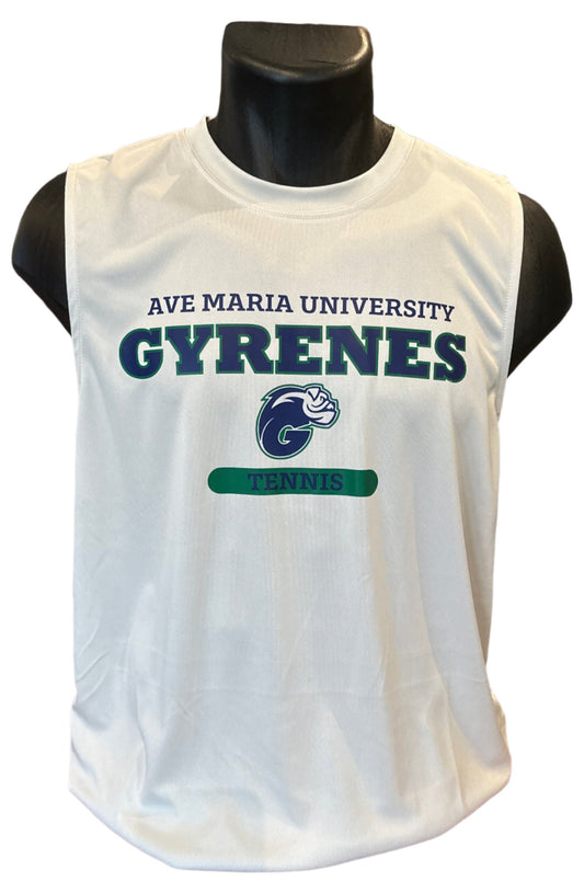 Gyrenes Tennis Dri-fit Muscle Tank Silver