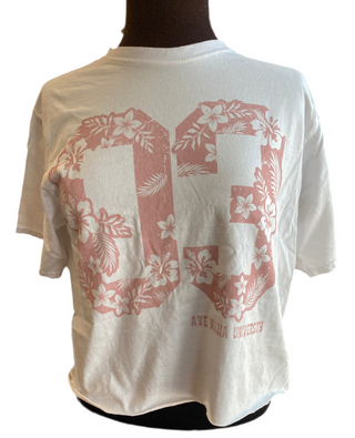 Ave Maria University '03 Hibiscus Cropped Ringspun Tee