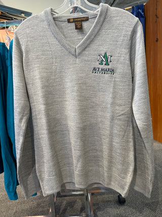 AMU Gray Sweater Vest Embroidered