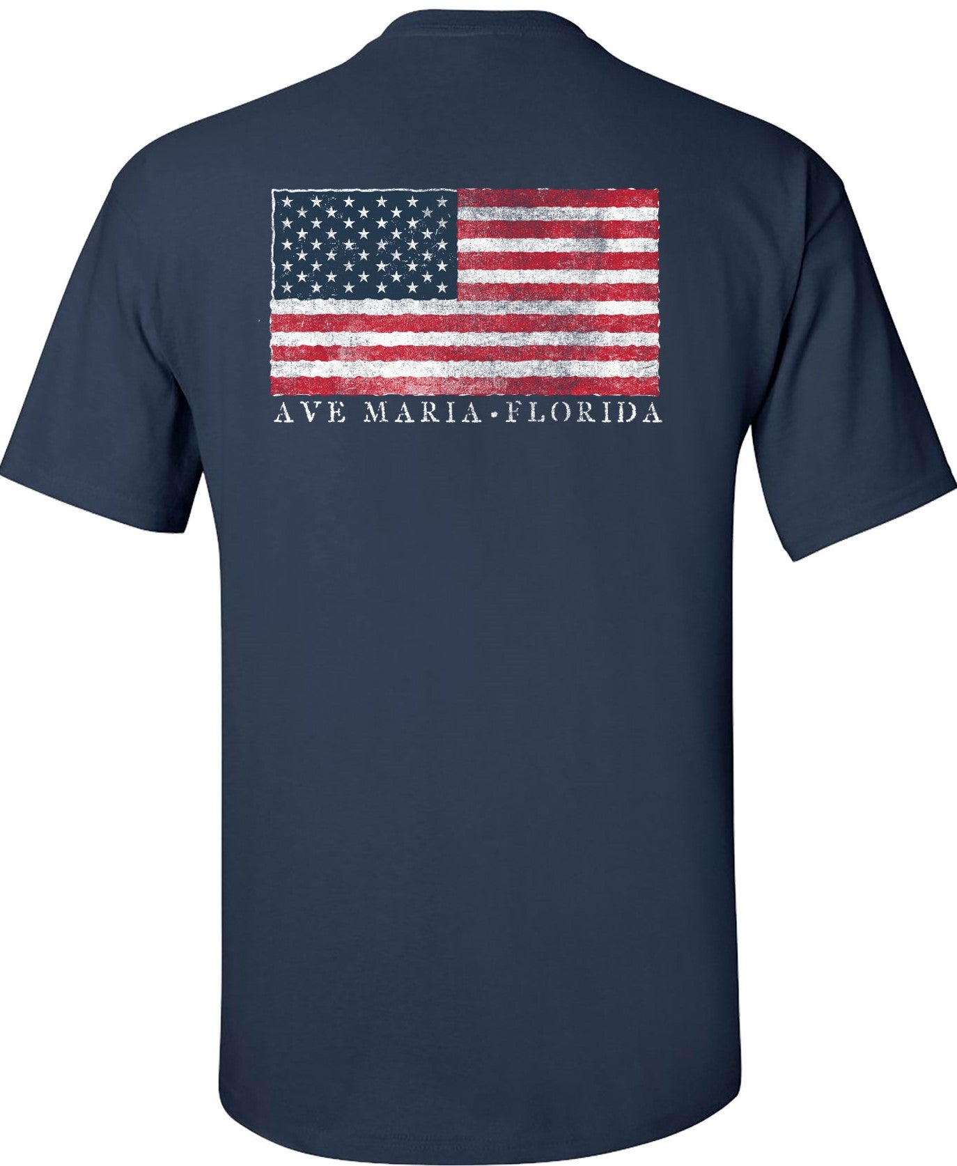 MV Sport American Flag Navy T-Shirt