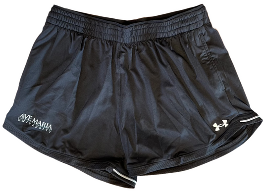 Ave Maria University Women's Black Shorts-Under Armour