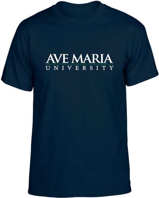 Ave Maria University -  Navy - Short Sleeve T-Shirt - Blue84