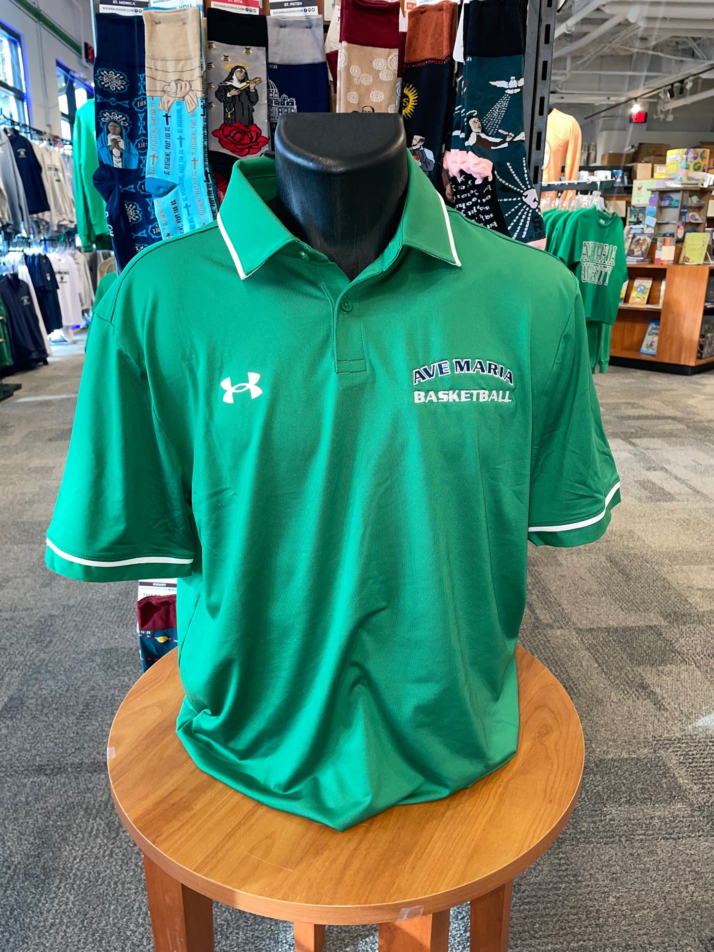 Kelly Green Team Tipped Polo - Under Armour