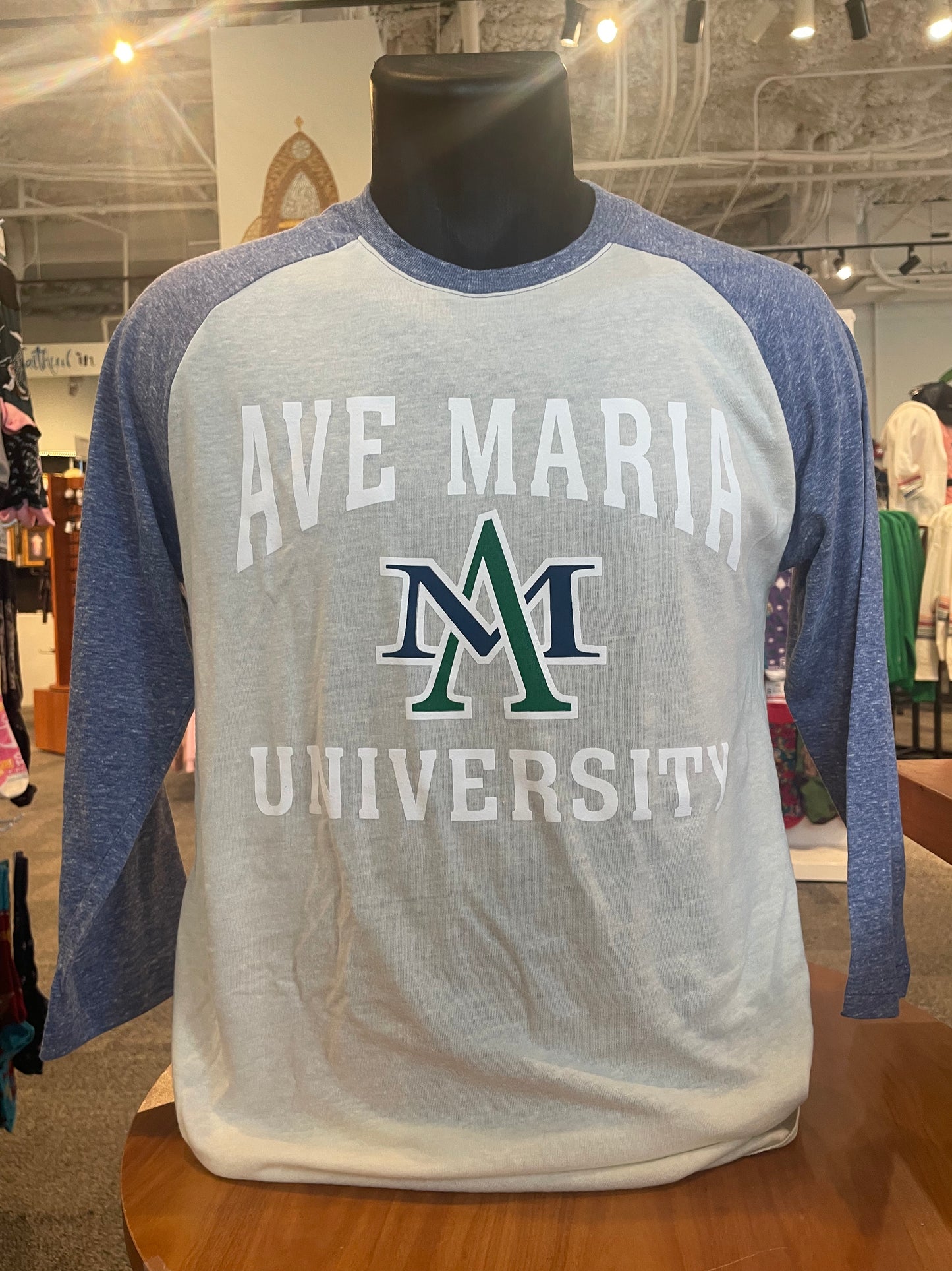 Ave Maria University 3/4 Sleeve Shirt- Threadfast