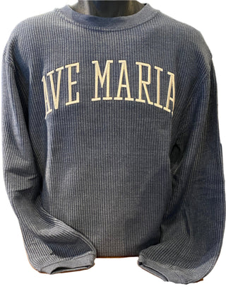 Ave Maria Bryce Corded Crew Embroidered Sweatshirt