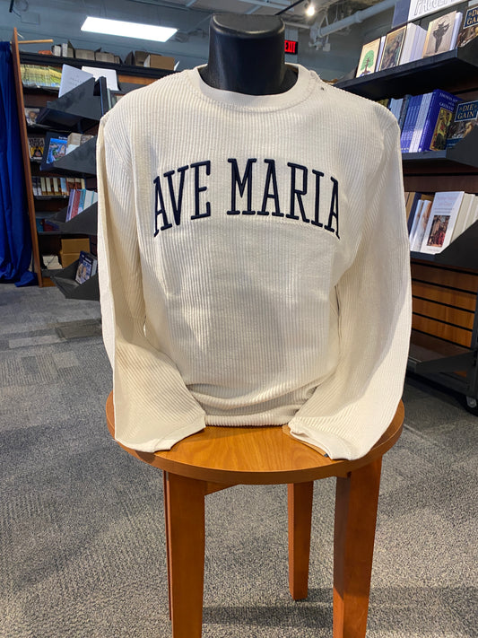 Ave Maria Bryce Corded Crew Embroidered Sweatshirt