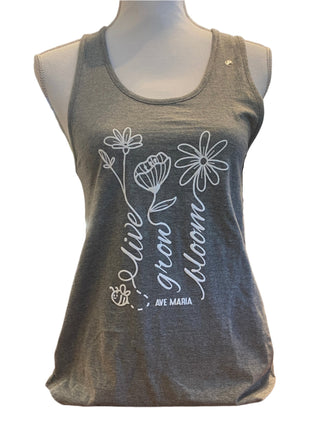 Live, Grow, Bloom Ave Maria Tank Top