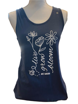 Live, Grow, Bloom Ave Maria Tank Top