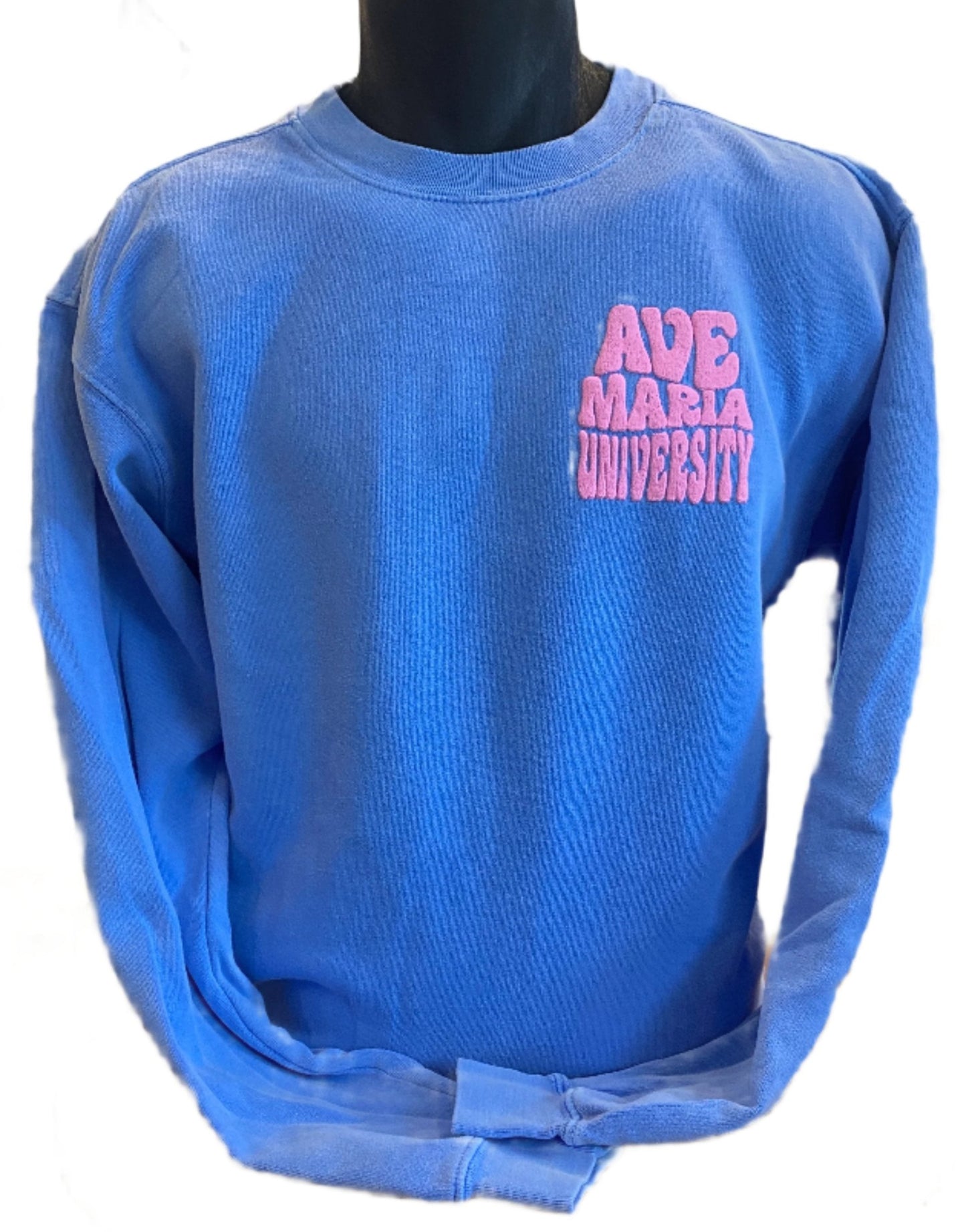 Ave Maria University Puff Letter Fleece Crew