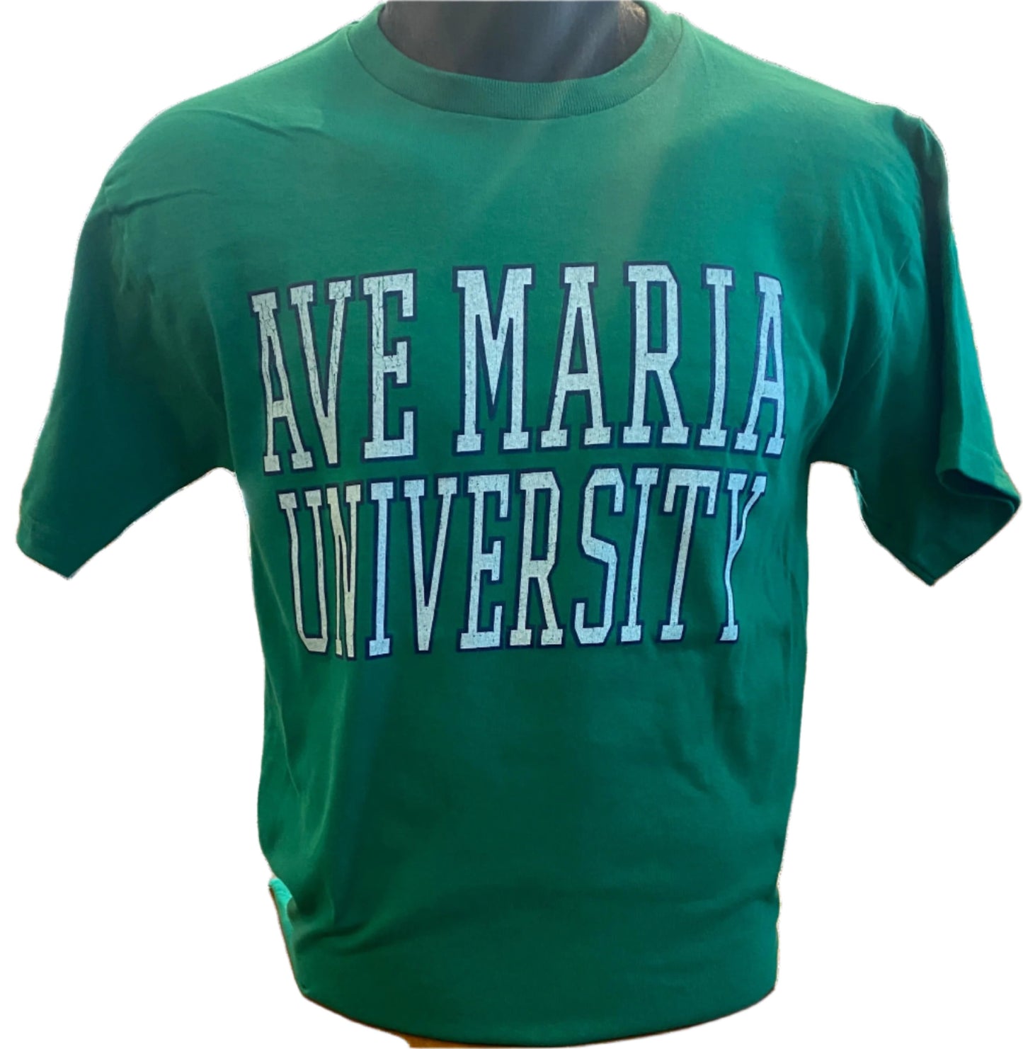 Ave Maria University Bold Tee-Blue 84