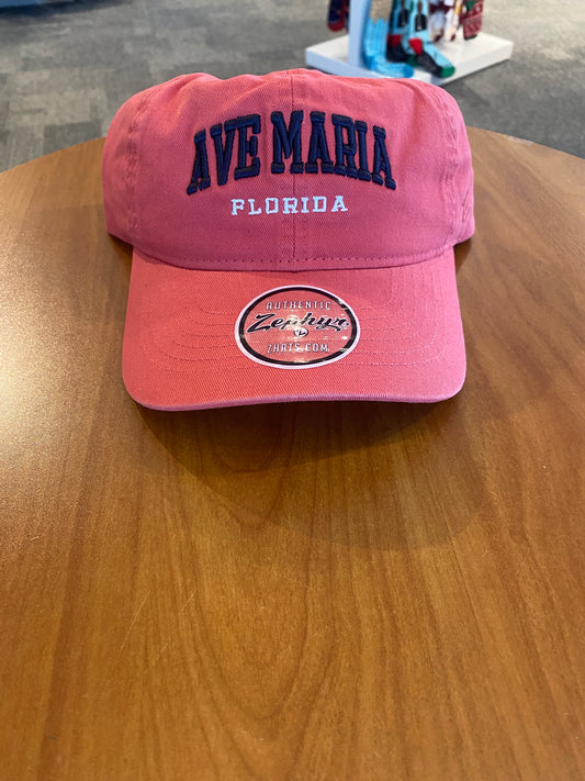 Ave Maria Florida Bold Letter Red Hat